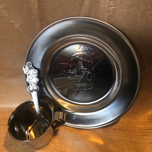 Children’s dinner set VTG stainless steel … - Picture 8 of 16
